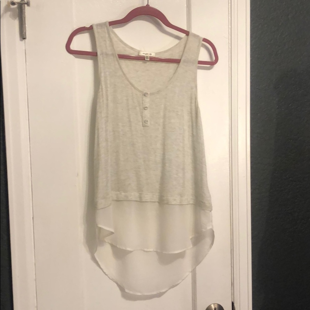 Style loft cream layered tank